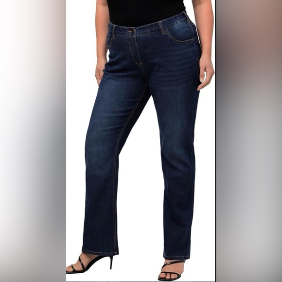 St. John's Bay Dark Blue Boot Cut Jeans - Picture 2 of 15